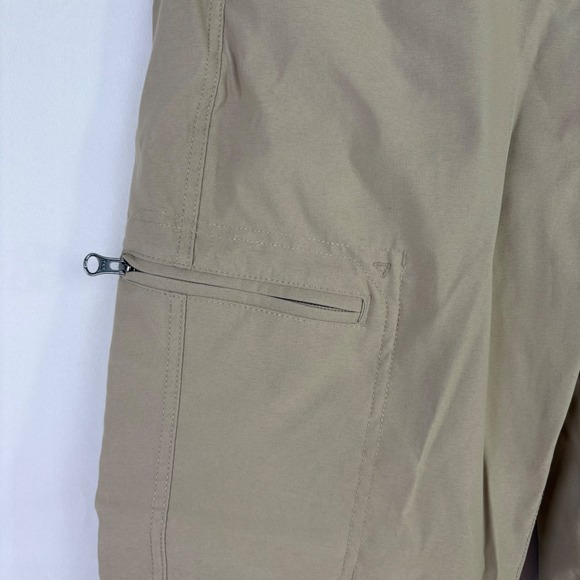 Eddie Bauer Rainier Tech Pant Mens 32x29‎ (34x28) Khaki Outdoor Cargo Zip PockeT - Picture 7 of 12